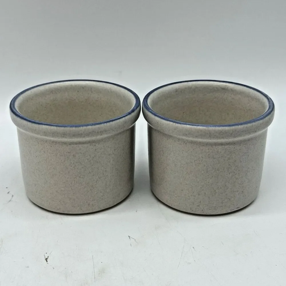 Pfaltzgraff Yorktowne Stoneware Custard Dessert Ramekins Dipper Crocks 920 USA